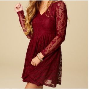 Altar’d State Long Sleeve Lace Dress